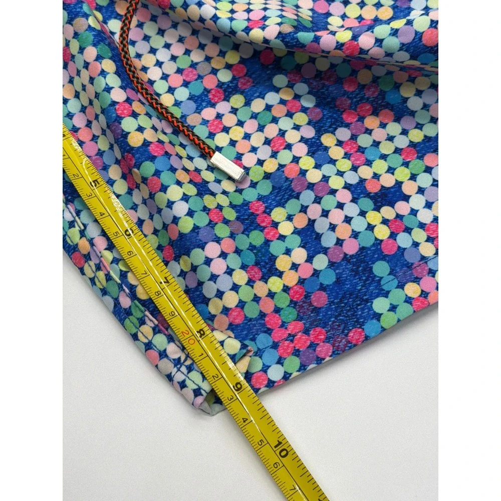 Bugatchi Uomo Mens Multicolor Dot Pixel Print Swim‎ Trunks Mesh Lined Shorts M